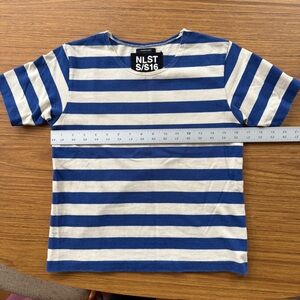 NLST Striped Cotton Tee Japanese Fabric Women’s Size Small